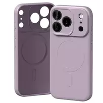 Mercury Semi-Silicone phone case with MagSafe support for iPhone 17 Pro in purple