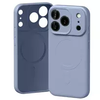 Mercury Semi-Silicone phone case with MagSafe support for iPhone 17 Pro in lilac purple