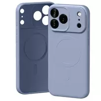 Mercury Semi-Silicone phone case with MagSafe support for iPhone 17 Pro Max in purple