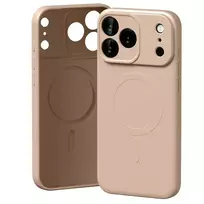 Mercury Semi-Silicone phone case with MagSafe support for iPhone 17 Pro Max in pink