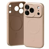 Mercury Semi-Silicone phone case with MagSafe support for iPhone 17 Pro in pink