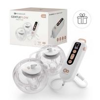 KINDERKRAFT dvigubas nešiojamas elektrinis pientraukis GENTLEFLOW, golden, KEGEFL00GLD0000