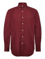 Polo Ralph Lauren - 50/1 Bistrch Poplin-Lsl-Sps - Laisvalaiko marškiniai - Burgundiška splava