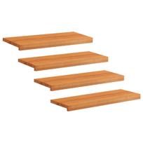 Laiptų pakopos 4 vnt. 80 x 25 x 2 cm Šviesiai rudas