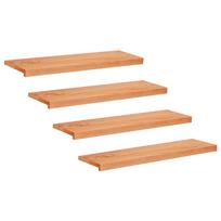 Laiptų pakopos 4 vnt. 90 x 25 x 2 cm Lakas Kietas bukas medis