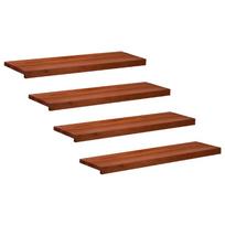 Laiptų pakopos 4 vnt. 100 x 25 x 2 cm Ruda Kietas bukas medis