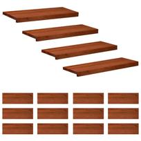 Laiptų pakopos 16 vnt. 70 x 30 x 2 cm Ruda Kietas bukas medis