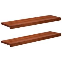 Langų palangės 2 vnt. Ruda 100 x 25 x 2 cm Kietas bukas medis