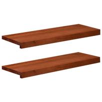 Langų palangės 2 vnt. Ruda 70 x 30 x 2 cm Kietas bukas medis