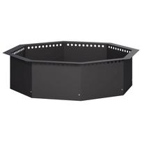 Laužavietės žiedas Juoda 90 x 90 x 25 cm Plienas