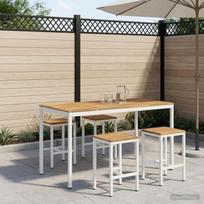 Sodo Baro Stalas Balta 180 x 88,5 x 105 cm