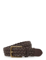 Polo Ralph Lauren - Leather & Braided Cord Woven Belt - Pintas diržas - Ruda