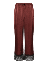 Topshop - Tsemma Satin Trouser - Plačios kelnės - Burgundiška splava