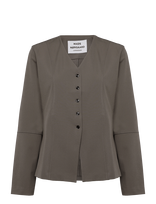 Mads Nørgaard - Stretchy Nylon Sara Jacket - Vieneilės striukės - Pilka