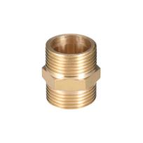 Žalvarinio vamzdžio jungtis, šešiakampis nipelis, išorinis sriegis 3/4" x 3/4" G de