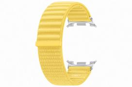 Geltonas „Samsung SVL33LY Fabric Band“ medžiaginis laikrodžio dirželis (M/L), skirtas „Galaxy Watch9“ ir „Galaxy Watch8“
