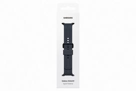 Juodas „Samsung SNL35LB Sport Band“ laikrodžio dirželis (M/L), skirtas „Galaxy Watch9“ ir „Galaxy Watch8“