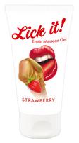 Lick-it Lick it! Strawberry 50 ml masažo gelis