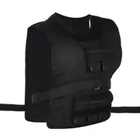 HOMCOM treniruočių liemenė 30 kg svorio liemenė, skirta jėgos treniruotėms, reguliuojama, Oksfordas + geležis, juoda, 36x52cm