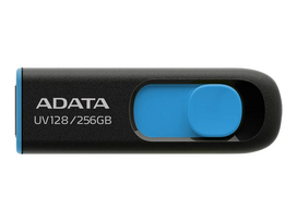 ADATA | USB Flash Drive | UV128 | 256GB | USB 3.2 Gen1 | Black/Blue
