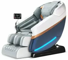 EXTRALINK FOTEL MASUJĄCY 3D ZERO GRAVITY Baltai-Mėlynas