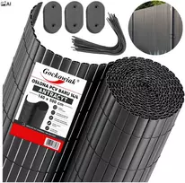 Bipohome PVC balkono uždanga 140x500 cm „BARU“, antracito spalvos