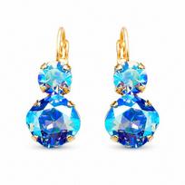 Auskarai „Glare VI (Light Sapphire Shimmer)“ su Swarovski® kristalais