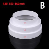 1Pcs 80/100/110/120/150/160mm Fan Pipe Connector Multi Reducer Extractor Exhaust Duct Duct Tube Type A