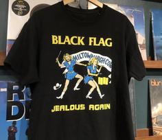 Black Flag Milton High Jealous Again T-shirt L gray