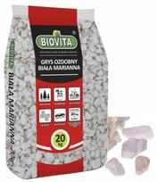 Dekoratyvinis žvyras Mariana 16- & Dekoratyvinis akmuo 32 mm / 20 k g balta