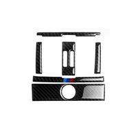 Anglies pluošto automobilio interjero galinės oro kondicionieriaus angos apdailos dangtelio lipdukas BMW 3 serijai F30 3GT F34 2013-19 automobiliui 3 Color Style black