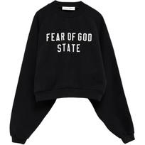 Fear Of God Essentials FW25 Loose Short Fashion Hoodie Women hoodies 192SP257830FW L white
