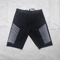 Quick-Dry Reflective Running Shorts: High-Stretch, Breathable, Five-Point Fit for Marathon and Fitness Training Double Extra Large black