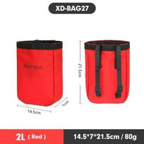 Xinda Outdoor Tool Kit Rock Climbing Exploration Bag Portable Equipment High-Altitude Operation Tool Bag BAG27  2L Red black