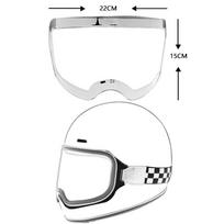 Orz-729 strap goggles, motorcycle helmet bubble mirror 3/4 retro half helmet summer helmet four seasons transparent wind skaidri