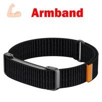 Biceps Band Compatible with Google Fitbit Air Strap Nylon Armband Fitness Tracker Replacement Band For Google Fitbit Air Bands Google Fitbit Air black