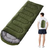 VWDE Military Green Outdoor Camping Sleeping Bag gray