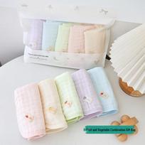 Bamboo Cotton Baby Bibs & Face Towels - Six-Layer Gauze for Infants & Toddlers