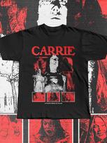 Carrie 1976 Movie Tshirt Vintage Stephen King Horror Tee S black