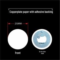 NTAG216 NFC Tag RFID Anti-Counterfeit Read-Write Touch Sticker, 888 Bytes 25mm Wet Copper Paper (1 piece, NTAG216 chip) gray