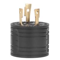 TT į RV kištuką Pramoninis generatoriaus adapteris Konverterio kištukas Žalvario kontaktai JAV standartas 125V 30A beige