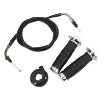 7 8in Twist Throttle Grips with Cable Housing Holder for GY6 Engine 50cc‑125cc Scooter Motorcycle ATV black