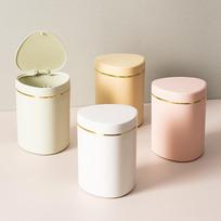 Yongsheng 2351 Waterproof Desktop Trash Can with Press-Open Lid, Paper Basket & Sundries Storage.