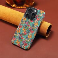 [Popular] Applicable to iPhone16 mobile phone case Apple PC single case, cork material half bag edge mobile phone case iPhone 13 Pro Max black