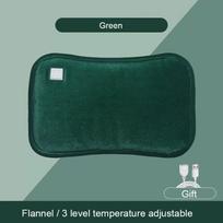 USB Rechargeable Hand Warmer Temperature Adjustable Hot Bag Graphene heat  Warm Pad Portable Gloves Pad Electric Hand Warmer žalia