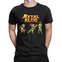 Retro arcade metal slug pixel art arcade game retro gamer video games  100% Cotton printed Gift Idea Clothes plus size t shirt M black