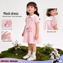 Disney Minnie Mouse Mesh Princess T-Shirt Dress 110/56 beige
