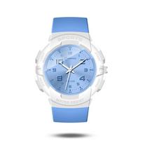 C15 Children's Girls' Watch Waterproof Large Digital Kids Student Exam Electronic Clock Female Fashion Quartz Wristwatches mėlyna