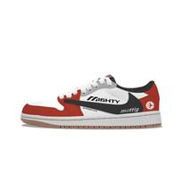 Travis Scott x Jordan Air Jordan 1 Chicago Travis Scott X AJ1 Low top Vintage Basketball Shoes Unisex DZ4137-700(Team1698-) 41 white