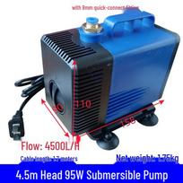 Silent 95W Cooling Water Pump for Engraving Machine Spindle Motor, 4.5 M Head, Circulation and Cooling Function